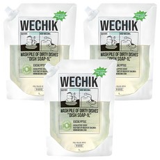 wechik 多功能廚房洗潔精補充包, 3個, 1L