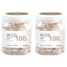 wooriga 蓮藕茶三角茶包, 1g, 100個, 2罐