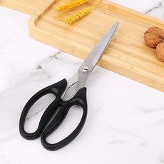 탐사 불고기용 양손 주방가위 25 cm, 블랙, 1개