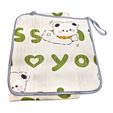 冰絲乳膠涼感腰枕防滑坐墊 柔軟彈韌, 柑橘小熊 米色