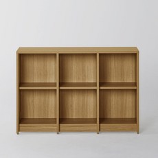 까사미아 하벨 책장 2단 110cm 방문설치, 내추럴