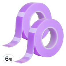 알로데 컬러 나노 매직 양면테이프 5cm x 1m, TYPE11 퍼플, 6개