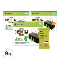 베베쿡 처음 먹는 어린이김, 15g, 9개, 오리지널