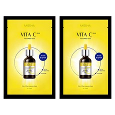 MISSHA 台灣公司貨 Vita C Plus 光采提亮修護面膜, 1入, 2組