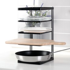 spider loc 多功能平底鍋收納架, 黑色