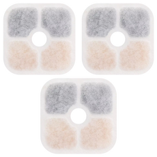 PiXi 喵精靈 Catit 嘿卡堤 智能靜音飲水器濾棉 8.5 x 8.5 x 0.9cm 3個, 1盒