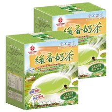京工 綠香奶茶 嚴選日本抹茶搭配台灣烏龍茶 安心美味 每盒66克, 22g, 2盒, 3包