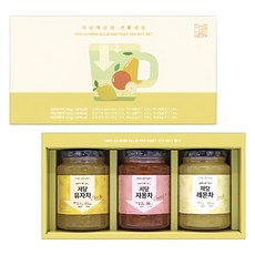 CHOLOCWON 低糖液態茶 530g x 3入 禮盒組 + 提袋, 1套, 柚子茶 + 葡萄柚茶 + 檸檬茶