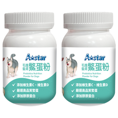 A star 犬專用鱉蛋粉 添加維生素C、維生素D 嚴選高品質鱉蛋 添加膠原蛋白 適用於成犬、幼犬(6個月以上), 60g, 皮膚/毛髮, 2罐