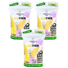 SIMPLA 玉米田 滑溜牙線棒, 16mm, 36支, 3包