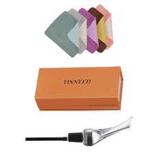 VINNEED 葡萄酒起泡器高級型+超細纖維清潔劑, 1套