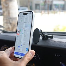 GMZ MOTORS TROY Z 折疊式磁吸車用手機支架, 1個, 黑色