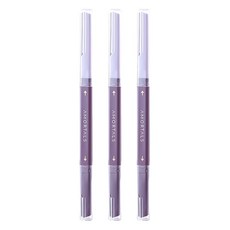 AMORTALS 爾木萄 雙頭微距修眉刀, 紫色, 3件