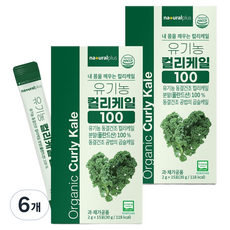 내츄럴플러스 유기농 컬리 케일 100 분말스틱 30g, 15회분, 6개