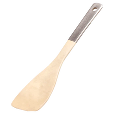 木質生活 原木鍋鏟 銀色柄斜鏟, CK002, 1個