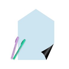 루미레브 붙이는유아 자석 칠판 유리용 + 아모스 파스넷 색연필 2p, 칠판(앨리스블루), 색연필(랜덤발송), 1개