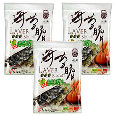 弘益 海苔脆片 南瓜籽口味 台灣產, 40g, 3包