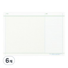 페이퍼리안 플랫 노트패드 A5, Idea Note, 60매, 6개