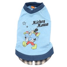 PET PARADISE 寵物衣服 米奇購物, 藍色, 1件, 3S