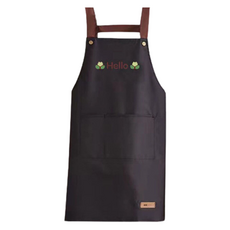 Alpha Commerce優質口袋防水圍裙, 黑色, 1件