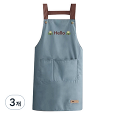 Alpha Commerce優質口袋防水圍裙, 藍色, 3件