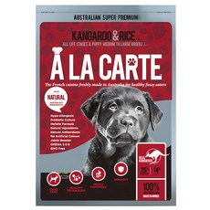 A LA CARTE 天然糧 狗飼料 低脂低敏配方, 袋鼠肉 + 羊肉, 18kg, 1袋