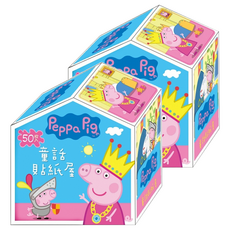根華出版 Peppa Pig 粉紅豬小妹 童話貼紙屋, 2個, 粉紅