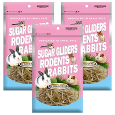 Armonto 阿曼特 鼠專用無鹽無調味原味鱈魚細絲, 蜜袋鼯/齧齒動物/兔子零食, 40g, 3包