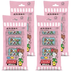 KOgi 宏瑋 亞力克迷你濕紙巾 LINE FRIENDS minini款, 8入, 4包