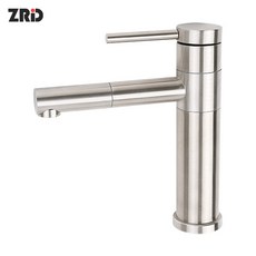 Zrid 不鏽鋼單孔旋轉臉盆水龍頭 ZD-5040, 1個