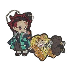 MegaHouse 百萬屋 鬼滅之刃 盒玩 人物圖案橡膠吊飾 Set, 1盒