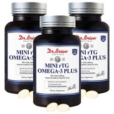 닥터브라이언 미니 rTG 오메가 3 플러스 72g, 120정, 3개