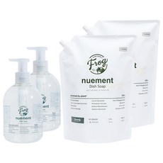 프로그 뉴멍 1종 주방세제 750ml + 리필형 파우치 1.6L 무향, 2세트