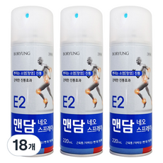 보령 맨담 네오 스프레이 뿌리는파스 220ml, 18개, 1개입