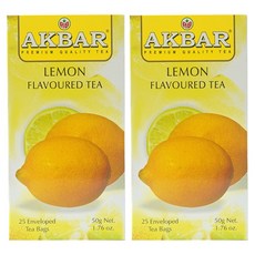 AKBAR 檸檬風味紅茶茶包, 2g, 25入, 2個