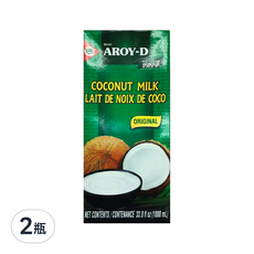 Aroy-D 椰奶, 1L, 2瓶