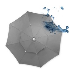 아웃팅 인터셉션 틸트 특대형 방수 파라솔, 그레이