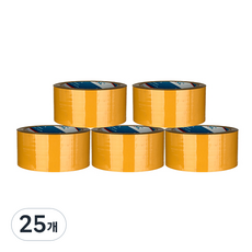 BUKWANG KOREA CHEMICALS 中型包裝 封箱膠帶 80m 62mic, 黃色, 25個
