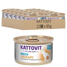 KATTOVIT 貓罐 泌尿保健, 鮪魚, 85g, 12罐