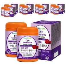 Nutri D-DAY 葉黃素12Plus心型軟糖 藍莓口味, 60顆, 12罐
