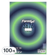 Formtec 分類標記用電腦標籤 LQ-3676 40 x 14 mm, 76格, 100張