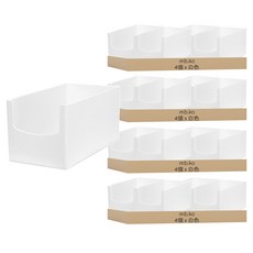 mb.ko 多功能收納盒, 16個, 白色
