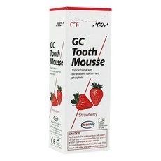 GC 而至 Tooth Mousse 牙齒乳膏 草莓 不含氟, 40g, 1條