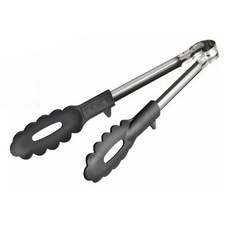 ECHO 金屬 迷你料理夾 黑色 輕巧易握 不佔空間 輕鬆夾取各式料理, 1個