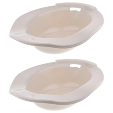 馬桶坐浴盆 390 x 360 x 110mm 217g, 米白色, 2個