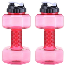 soonZAM 重量可調水啞鈴 水啞鈴 2200ml 粉紅色, 2個