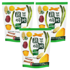 口福不淺 台灣蔬菜脆片 嚴選台灣當季蔬菜製成 低油量 不添加防腐劑 不添加人工色素, 40g, 3包