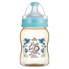 Simba 小獅王辛巴 PPSU寬口葫蘆小奶瓶, 天藍色, 200ml, 1瓶