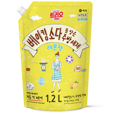 트리오 베이킹소다를 담은 주방세제 레몬향, 1개, 1.2L