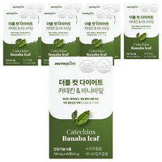 뉴트라라이프 더블 컷 다이어트 카테킨 앤 바나바잎, 60정, 8개
